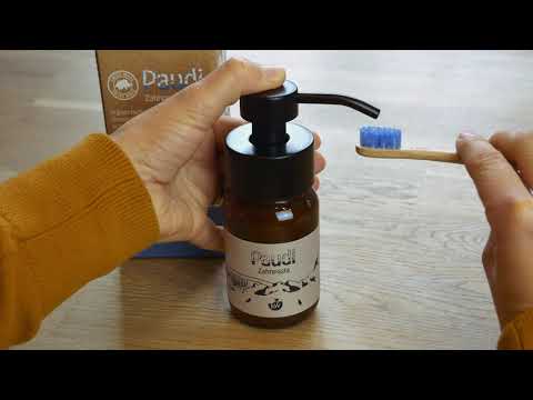 Paudi Zahnpaste Pulver in wenigen Sekunden deine Zahnpasta anmischen und dadurch Verpackung sparen