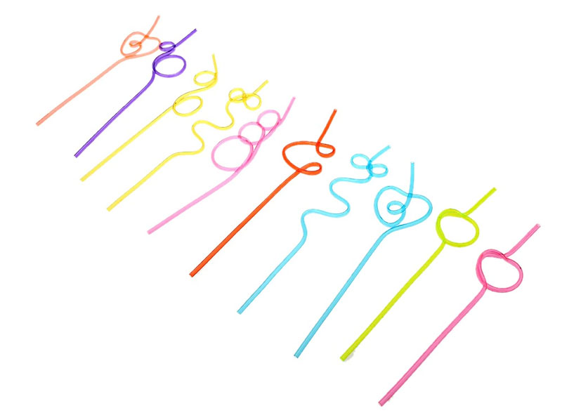 Trinkhalme aus Plastik