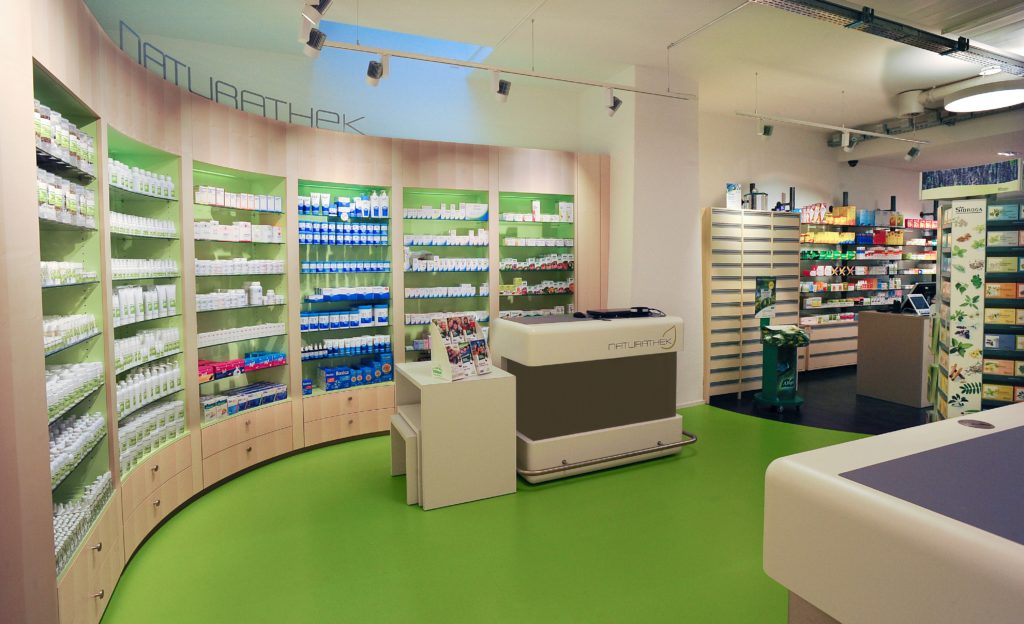 Foto des Ladengeschäfts der Drogerie Nagel Naturathek