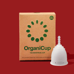 OrganiCups Menstruationstasse Produktfoto