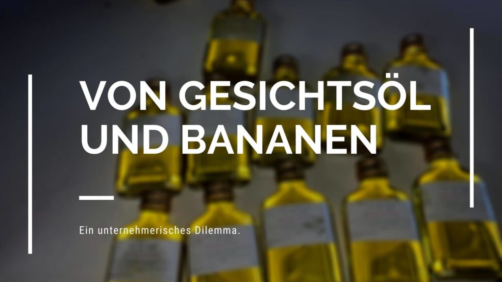 Titelbild von gesichtsöl und bananen