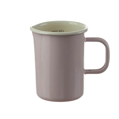 Messbecher Emaille Rose