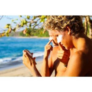 Sonnencreme auftragen