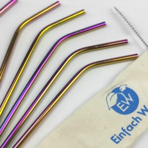 Trinkhalme aus Stahl gebogen