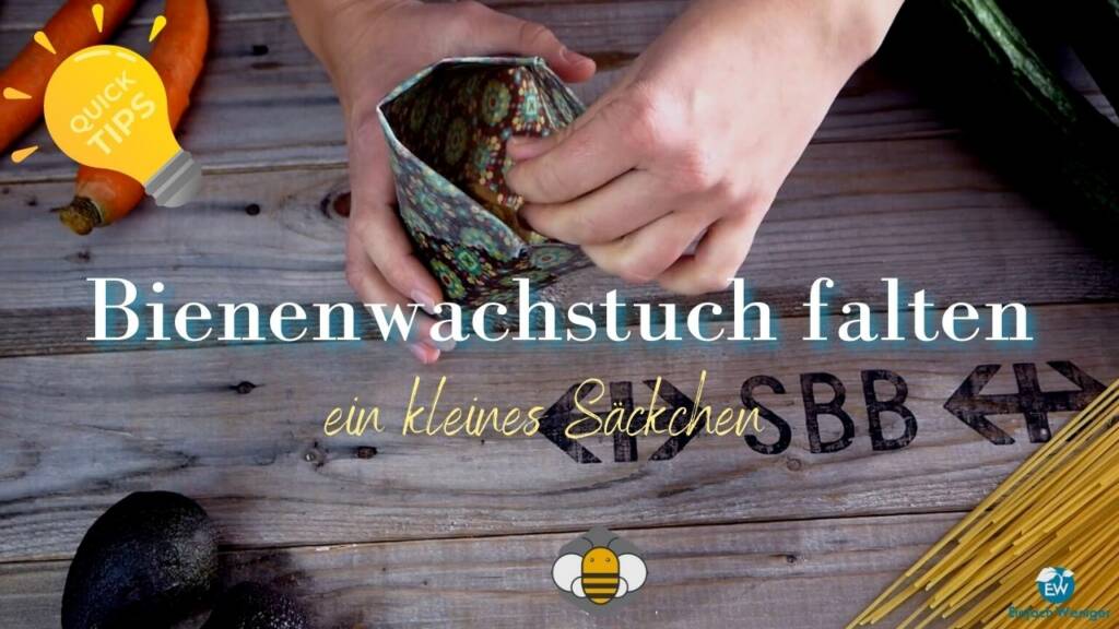 Bienenwachstuch Falttechnik