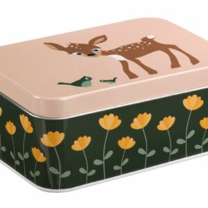 Brotdose mit Reh und Vogel