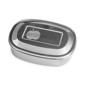 MAGIC Lunchbox mit herausnehmbarer Unterteilung aus Edelstahl (Sterne grau)